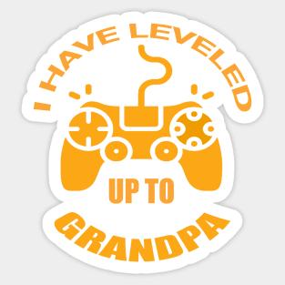 I have leveled my grandpa couple | wife and grandpa grandma for gaming and play Sticker